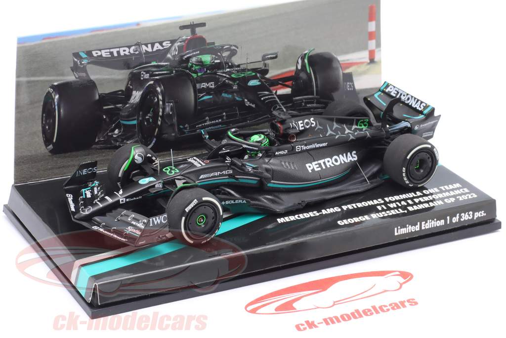 G. Russell Mercedes-AMG F1 W14 #63 7th Bahrain GP Formula 1 2023 1:43 Minichamps