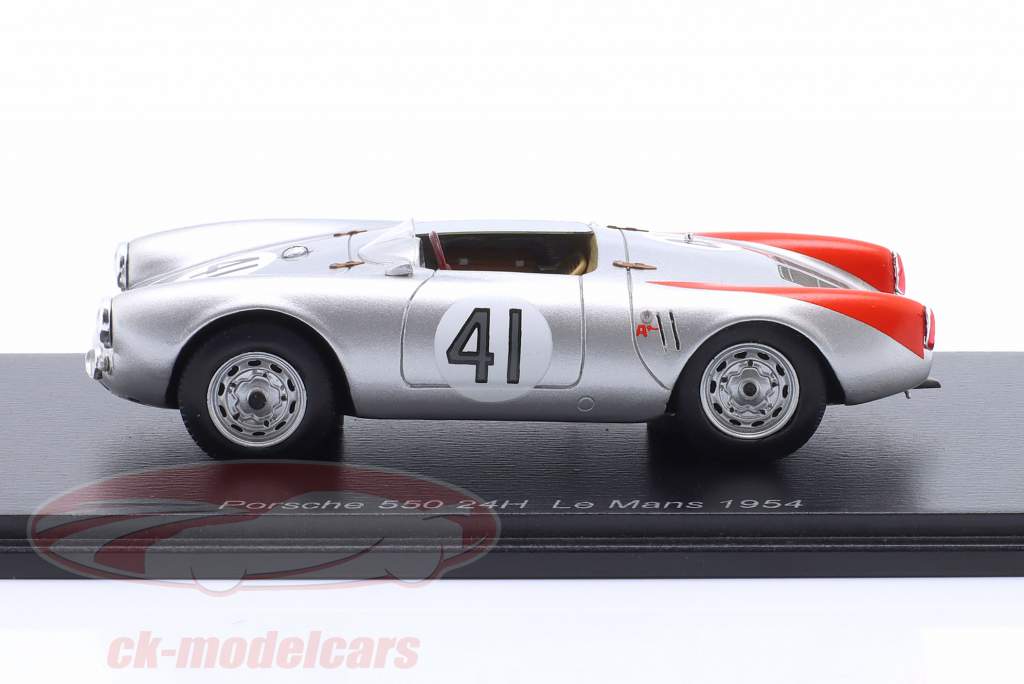 Porsche 550/4 RS 1500 Spyder #41 24 heures LeMans 1954 Herrmann, Polensky 1:43 Spark
