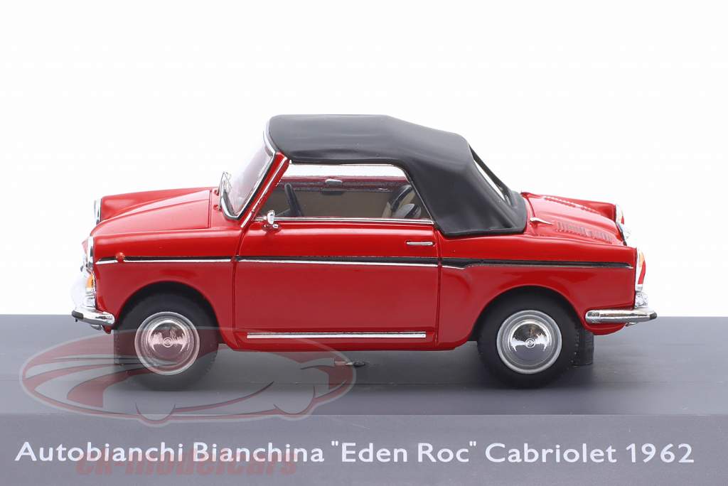 Autobianchi Bianchina Eden Roc Cabriolet 1962 rød 1:43 Schuco