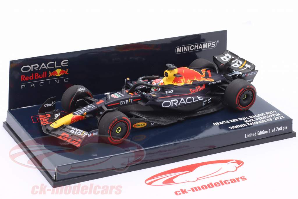M. Verstappen Red Bull RB19 #1 优胜者 巴林 GP 公式 1 世界冠军 2023 1:43 Minichamps