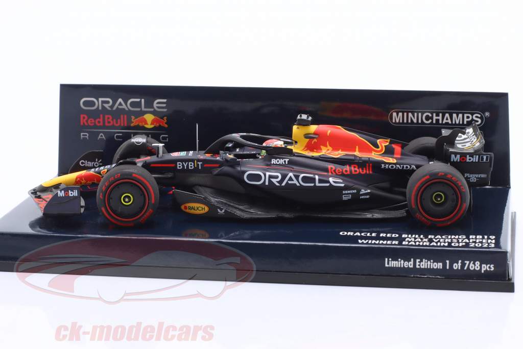 M. Verstappen Red Bull RB19 #1 Winner Bahrain GP Formula 1 World Champion 2023 1:43 Minichamps