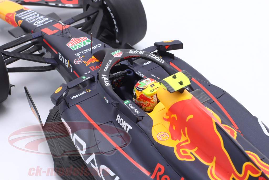 S. Perez Red Bull RB19 #11 winnaar Saoedi-Arabië GP formule 1 2023 1:18 Spark