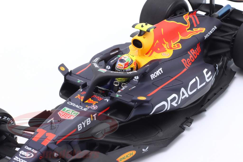 S. Perez Red Bull RB19 #11 Sieger Saudi-Arabien GP Formel 1 2023 1:18 Spark