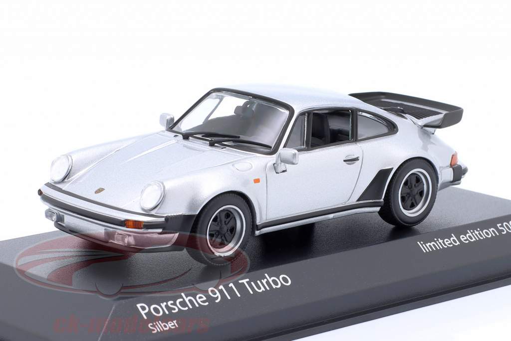 Porsche 911 (930) Turbo Byggeår 1977 sølv metallisk 1:43 Minichamps
