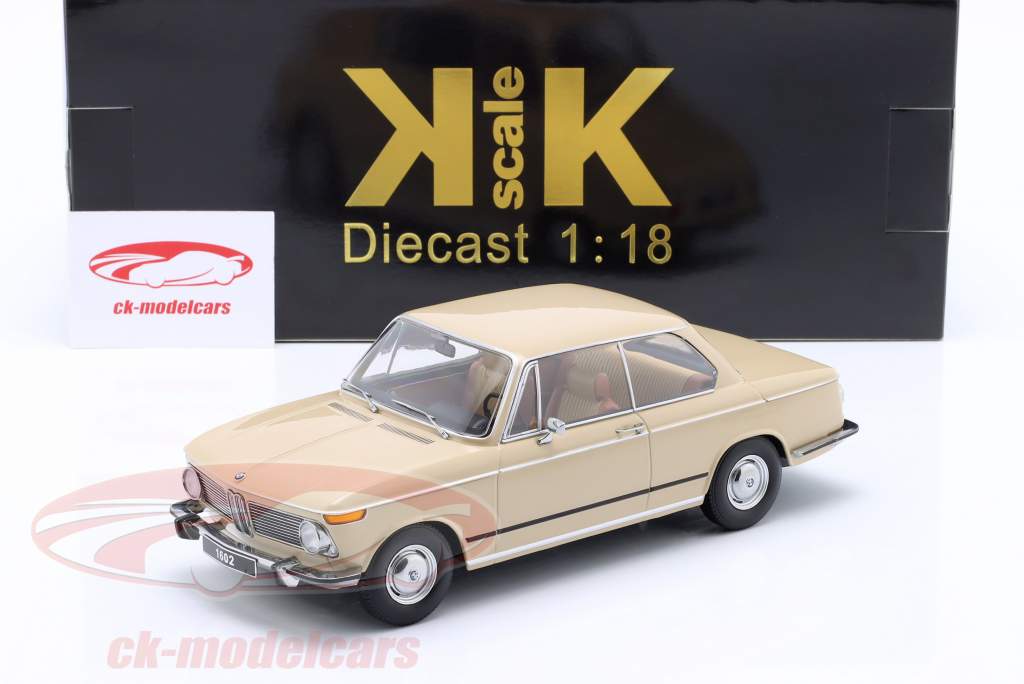 BMW 1602 Serie 1 Anno di costruzione 1971 beige 1:18 KK-Scale
