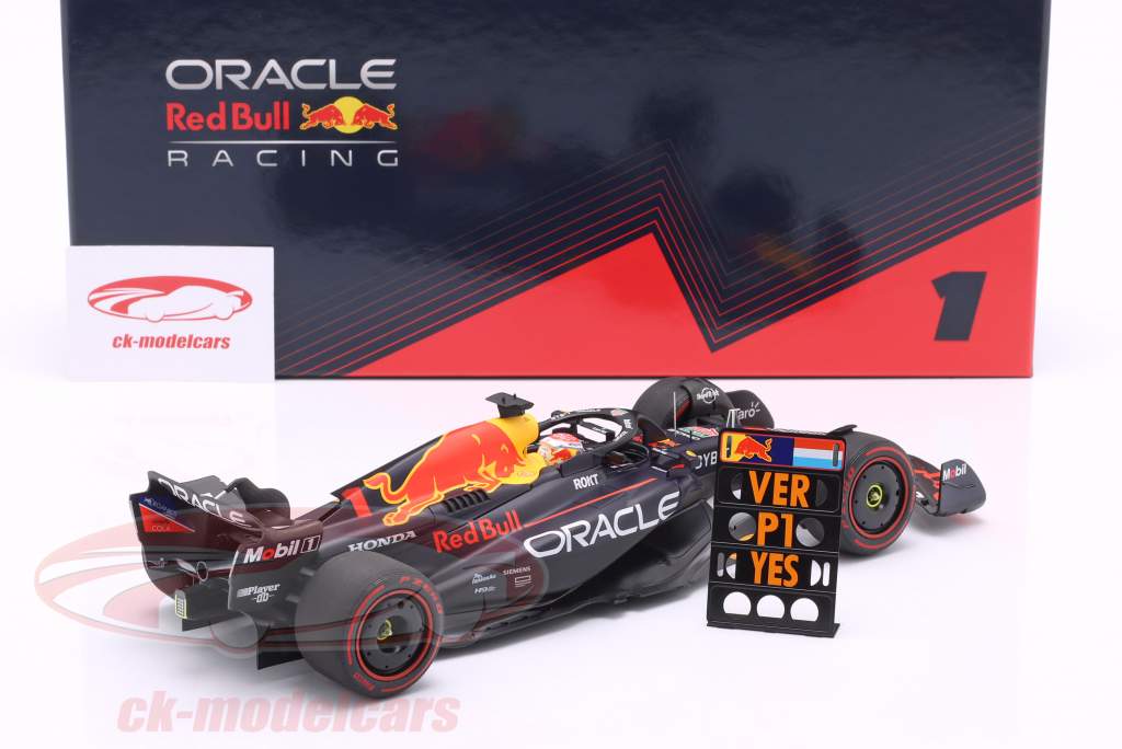 Verstappen Red Bull RB19 #1 勝者 バーレーン GP 式 1 世界チャンピオン 2023 1:18 Minichamps