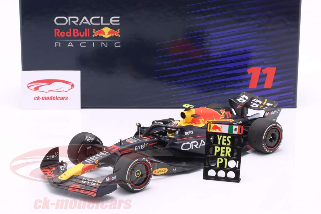 S. Perez Red Bull RB19 #11 vinder Saudi Arabien GP formel 1 2023 1:18 Minichamps