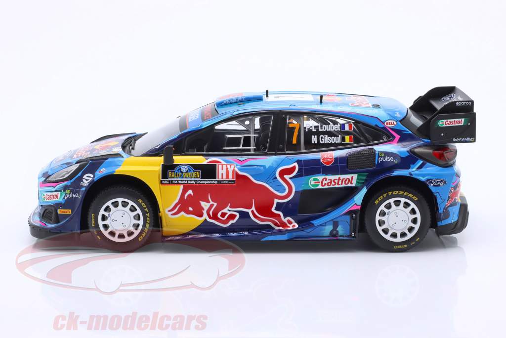 Ford Puma Rally1 #7 6to Rallye Suecia 2023 Loubet, Gilsoul 1:18 Ixo