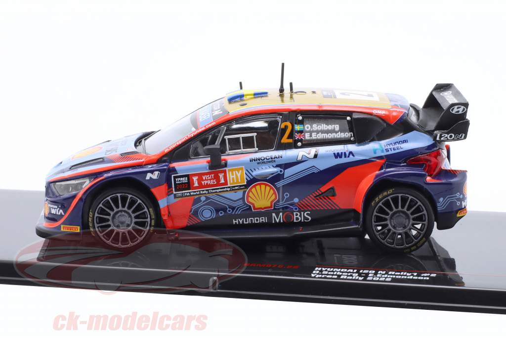 Hyundai i20 N Rally1 #2 4to Rallye Ypres 2022 Solberg, Edmondson 1:43 Ixo