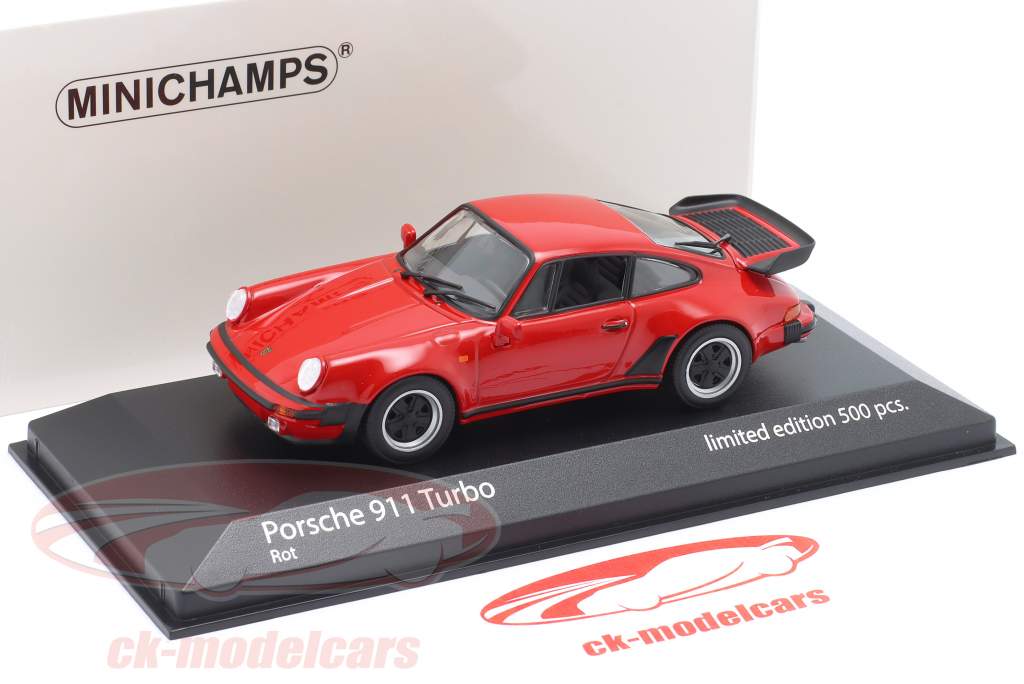 Porsche 911 (930) Turbo Baujahr 1977 rot 1:43 Minichamps