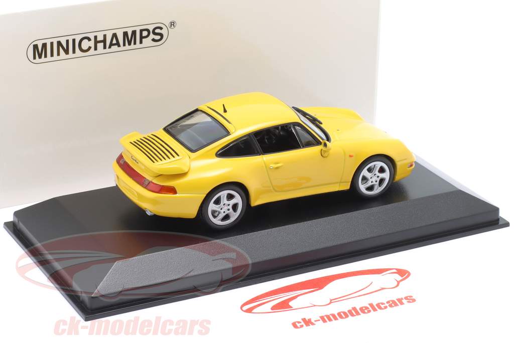 Porsche 911 (993) Turbo S Ano de construção 1995 amarelo 1:43 Minichamps