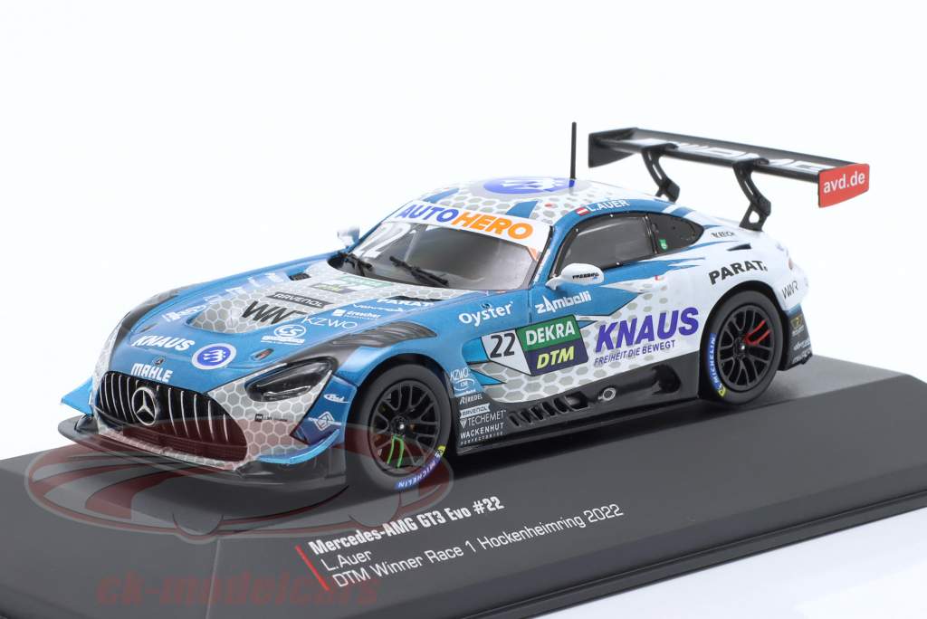 Mercedes-AMG GT3 Evo #22 vinder Løb 1 DTM Hockenheim 2022 L. Auer 1:43 Ixo