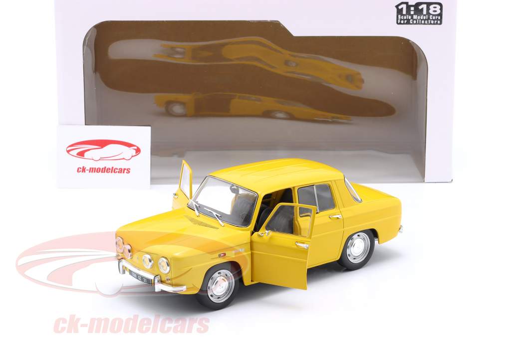 Renault 8S year 1968 yellow 1:18 Solido