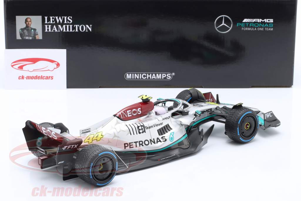 L. Hamilton Mercedes-AMG F1 W13 #44 8 Monaco GP formel 1 2022 1:18 Minichamps