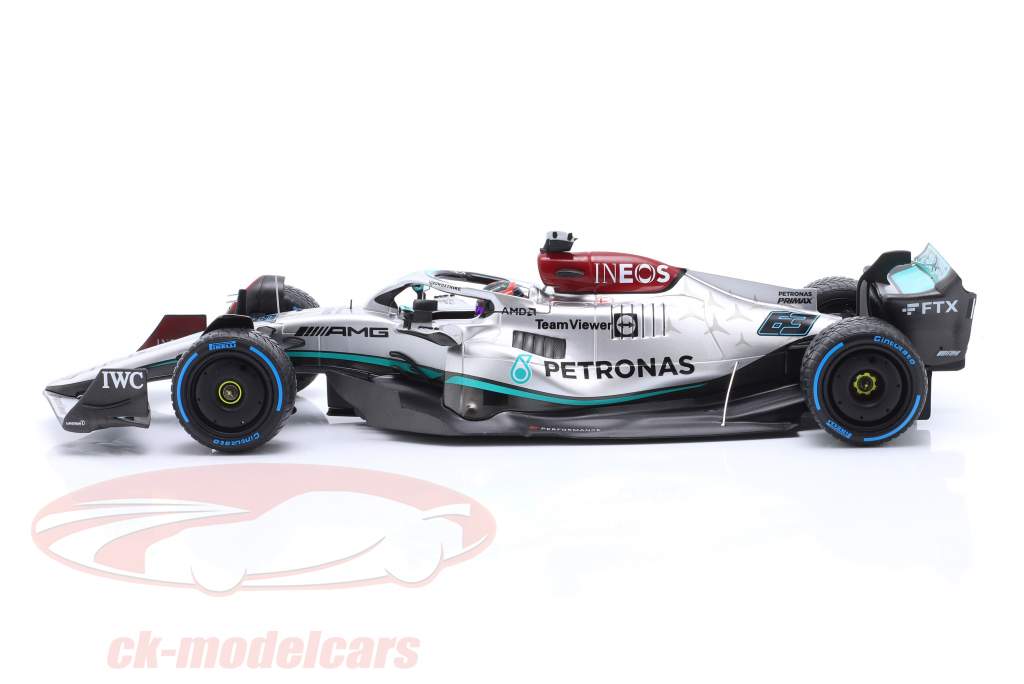 G. Russell Mercedes-AMG F1 W13 #63 5to Mónaco GP fórmula 1 2022 1:18 Minichamps