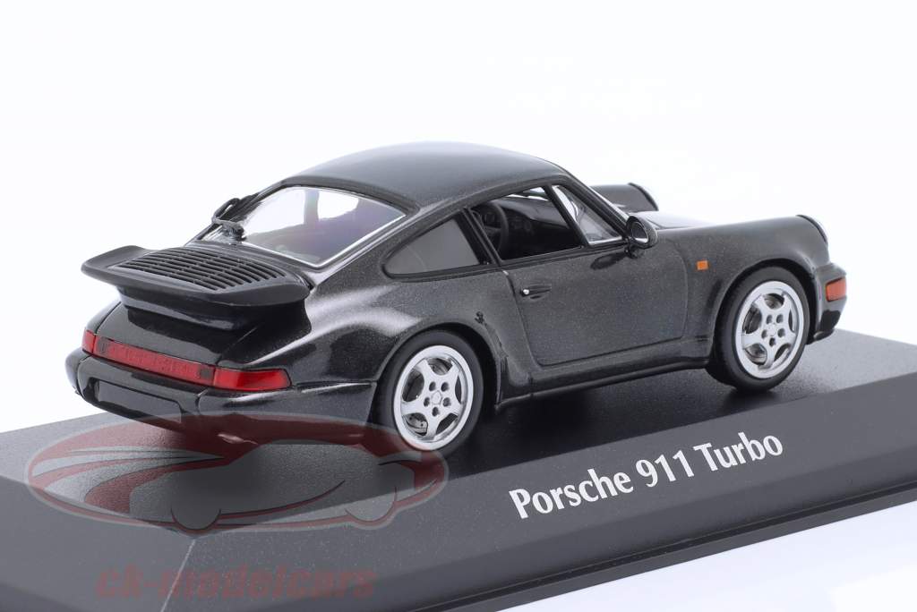 Porsche 911 (964) Turbo 建设年份 1990 珍珠黑 1:43 Minichamps