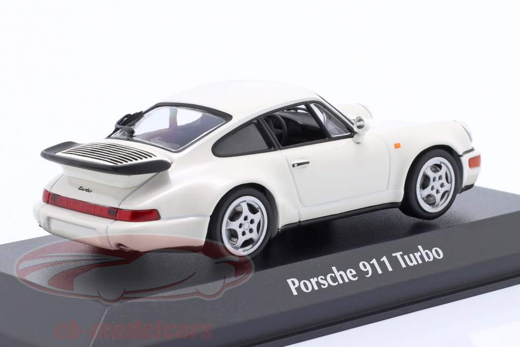 Porsche 911 (964) Turbo Année de construction 1990 blanc 1:43 Minichamps