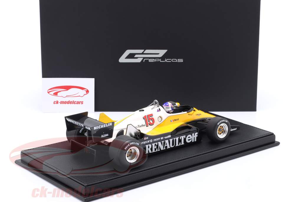 Prost Renault F1 RE40 #15 Ganador Gran Bretaña GP fórmula 1 1983 1:18 GP Replicas