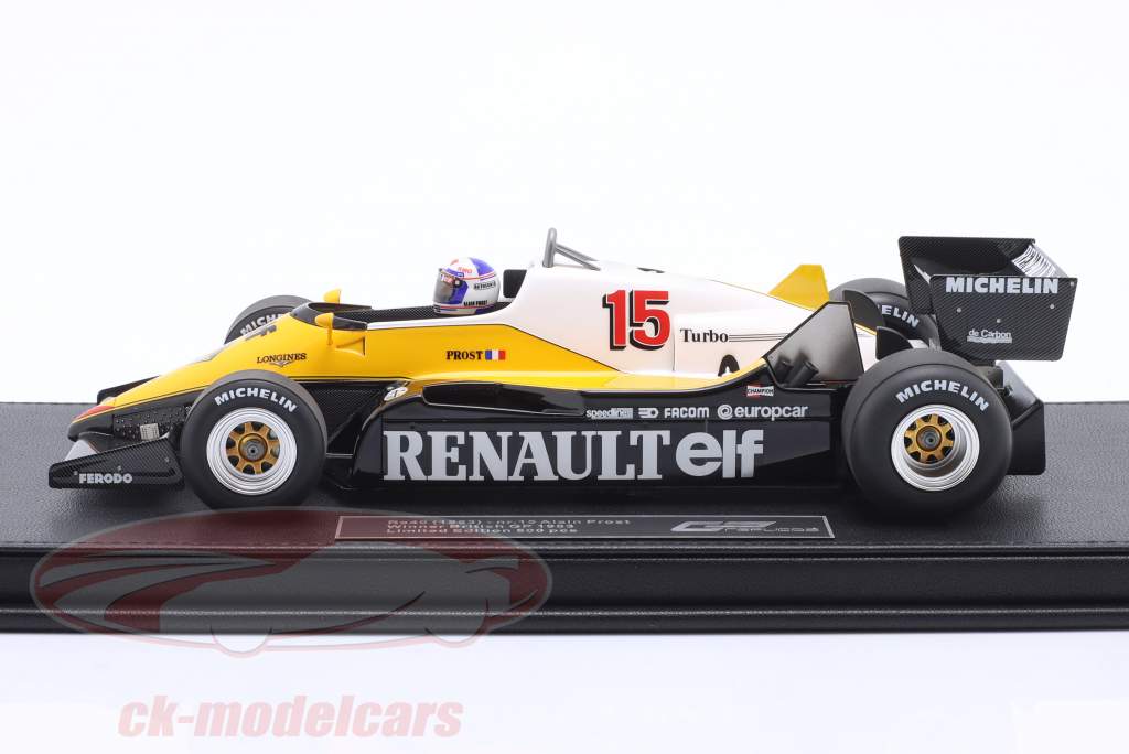 Prost Renault F1 RE40 #15 Ganador Gran Bretaña GP fórmula 1 1983 1:18 GP Replicas