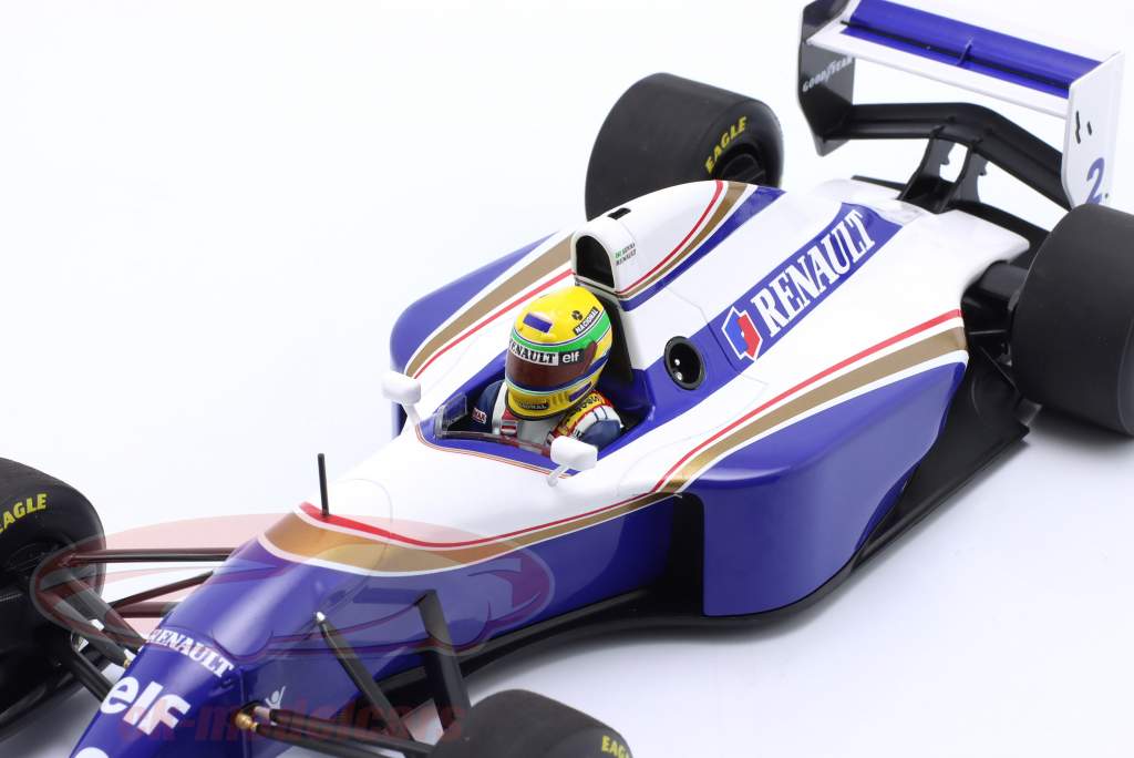 Ayrton Senna Williams FW16 #2 prueba fórmula 1 1994 1:18 Minichamps