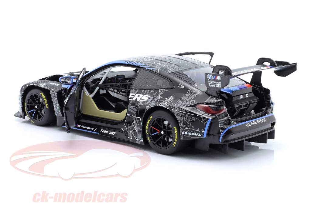BMW M4 GT3 #46 测试 Car 2023 Team WRT Valentino Rossi 1:18 Minichamps
