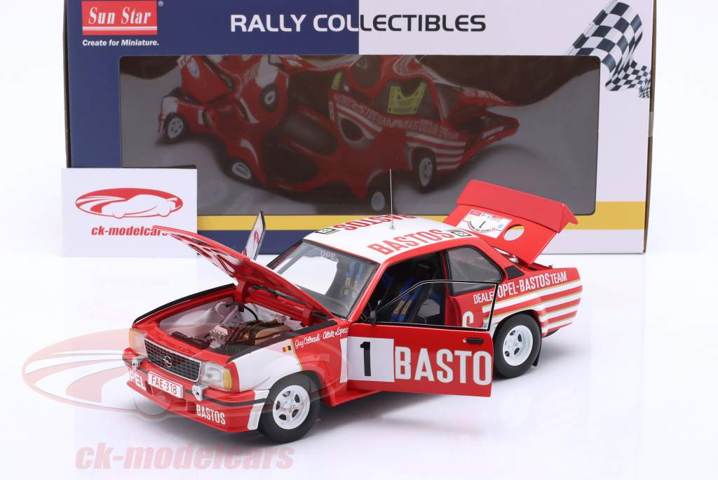 Opel Ascona 400 Rallye #1 2nd Circuit des Ardennes 1983 1:18 SunStar