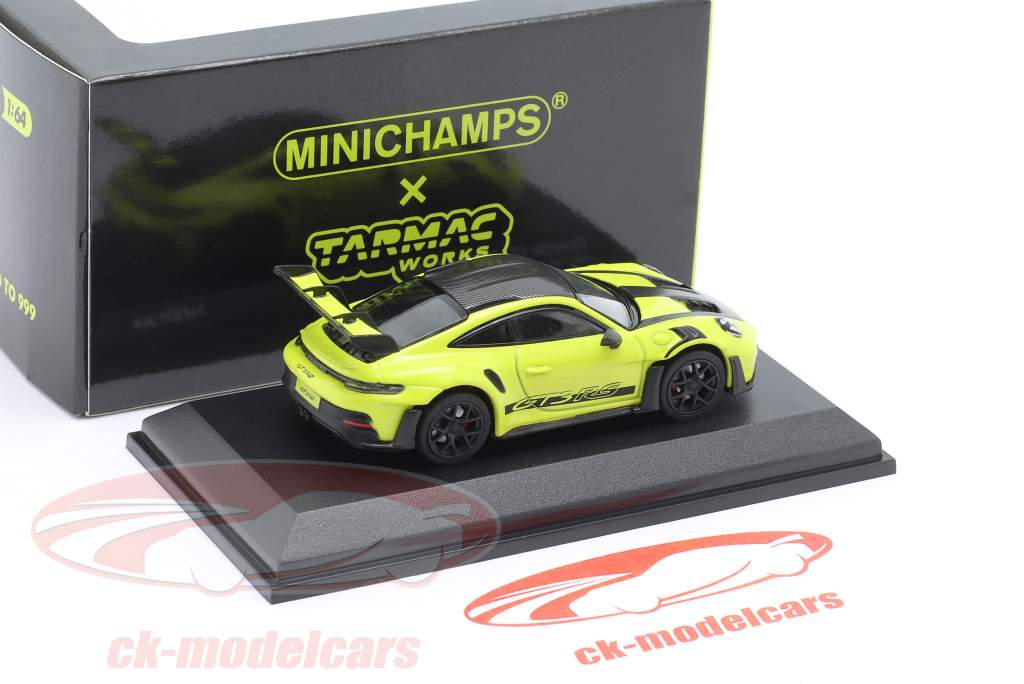 Porsche 911 (992) GT3 RS year 2022 acid green 1:64 Minichamps / Tarmac Works
