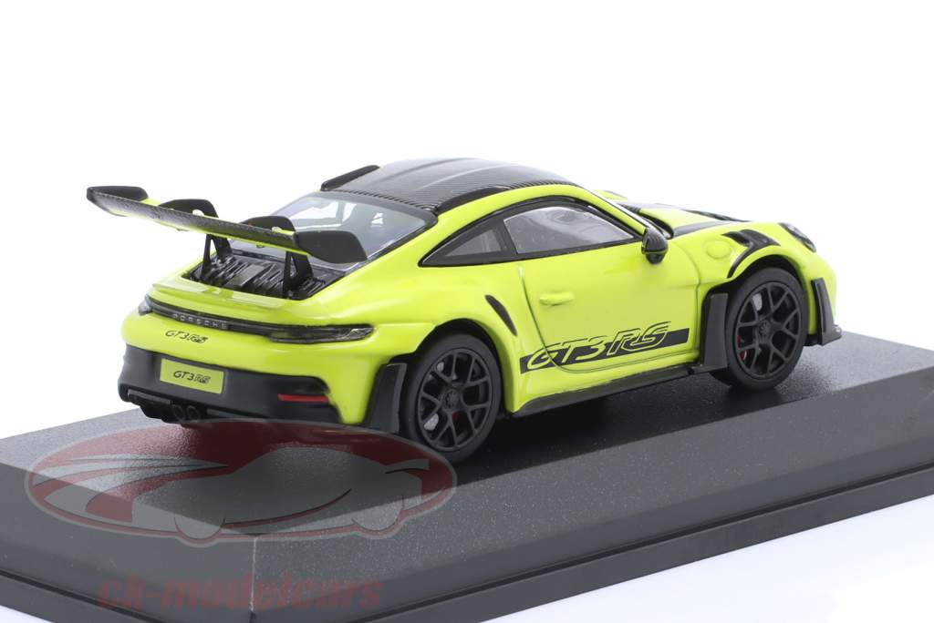 Porsche 911 (992) GT3 RS Año de construcción 2022 acid verde 1:64 Minichamps / Tarmac Works