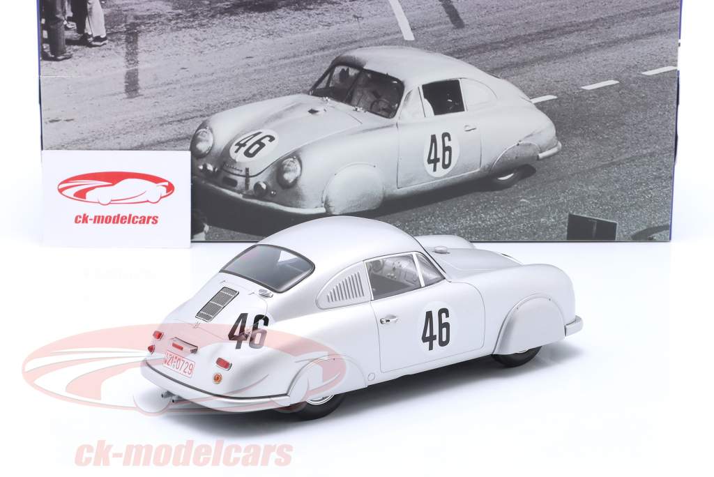 Porsche 356 SL #46 Сорт Победитель 24h LeMans 1951 Veuillet, Mouche 1:18 WERK83