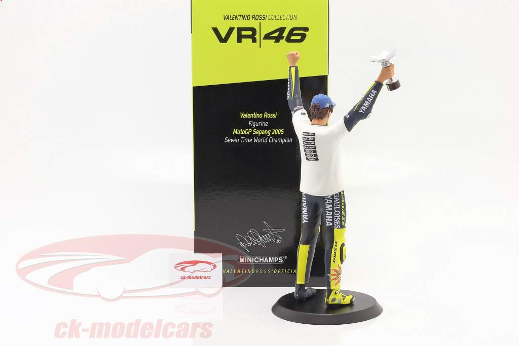 Valentino Rossi 7 Fois Monde champion MotoGP Sepang 2005 chiffre 1:6 Minichamps