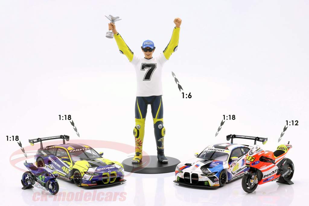 Valentino Rossi 7. Weltmeister-Titel MotoGP Sepang 2005 Figur 1:6 Minichamps