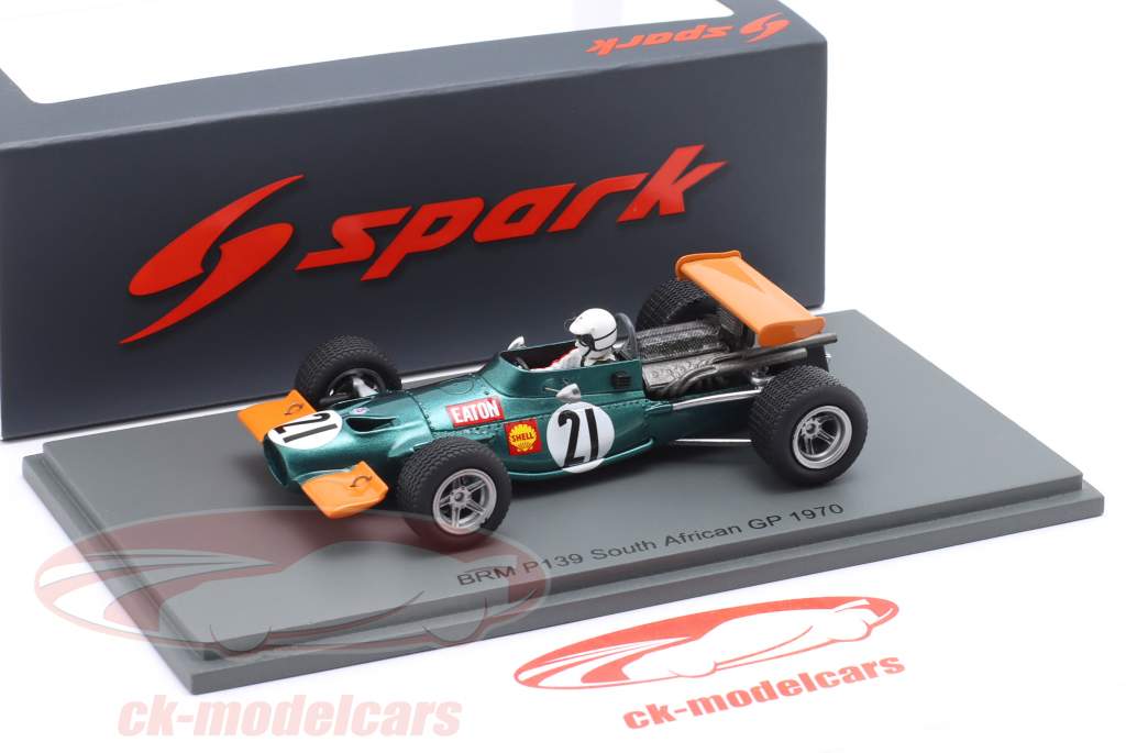 George Eaton BRM P139 #21 Afrique du Sud GP formule 1 1970 1:43 Spark