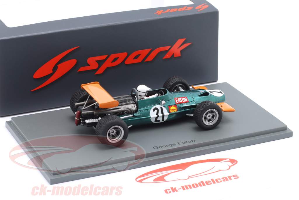 George Eaton BRM P139 #21 Zuid-Afrika GP formule 1 1970 1:43 Spark