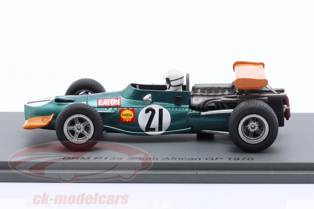 George Eaton BRM P139 #21 África do Sul GP Fórmula 1 1970 1:43 Spark