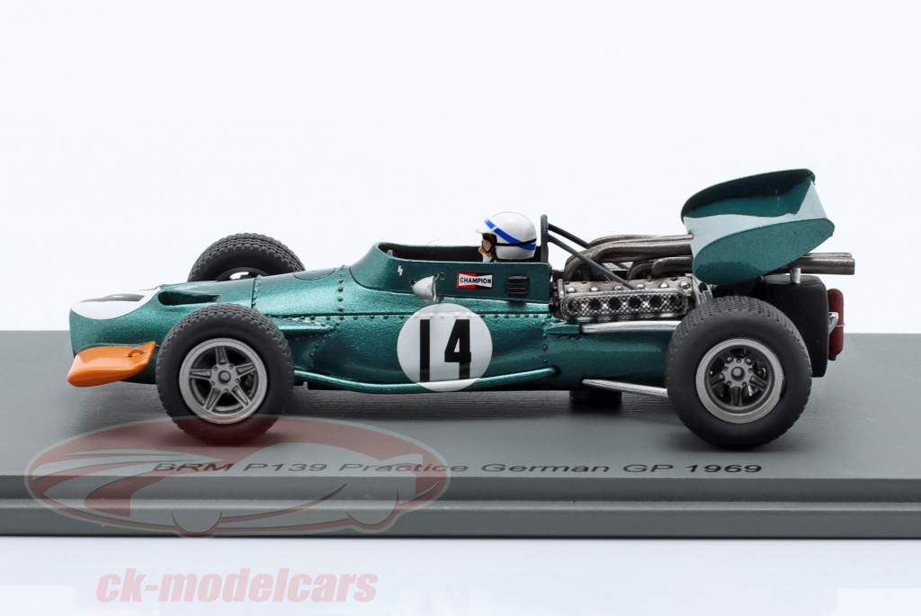 John Surtees BRM P139 #14 Pratica Germania GP formula 1 1969 1:43 Spark