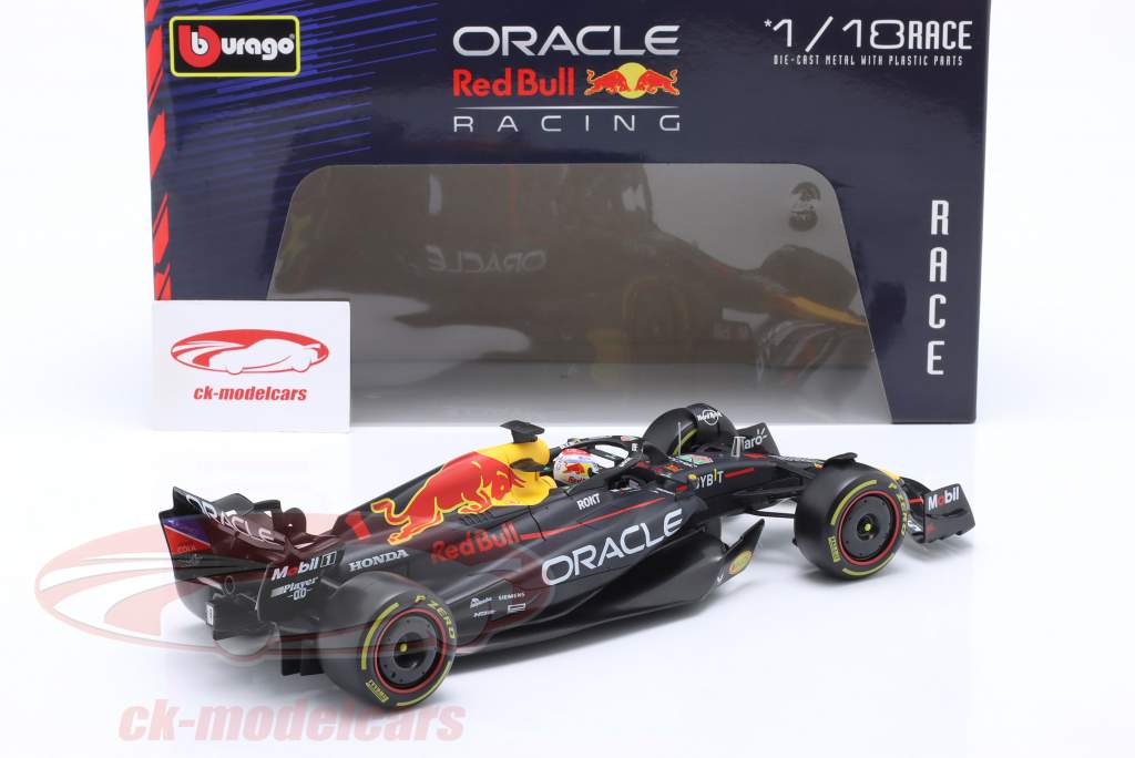 Max Verstappen Red Bull Racing RB19 #1 fórmula 1 Campeón mundial 2023 1:18 Bburago