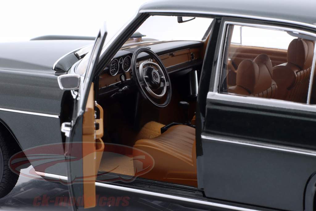 Mercedes-benz 280 SE Bouwjaar 1968 donkergroen metalen 1:18 Norev