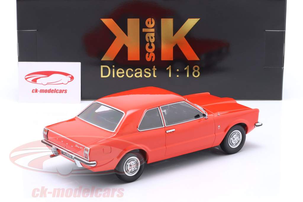 Ford Taunus GT Limousine year 1971 light red 1:18 KK-Scale