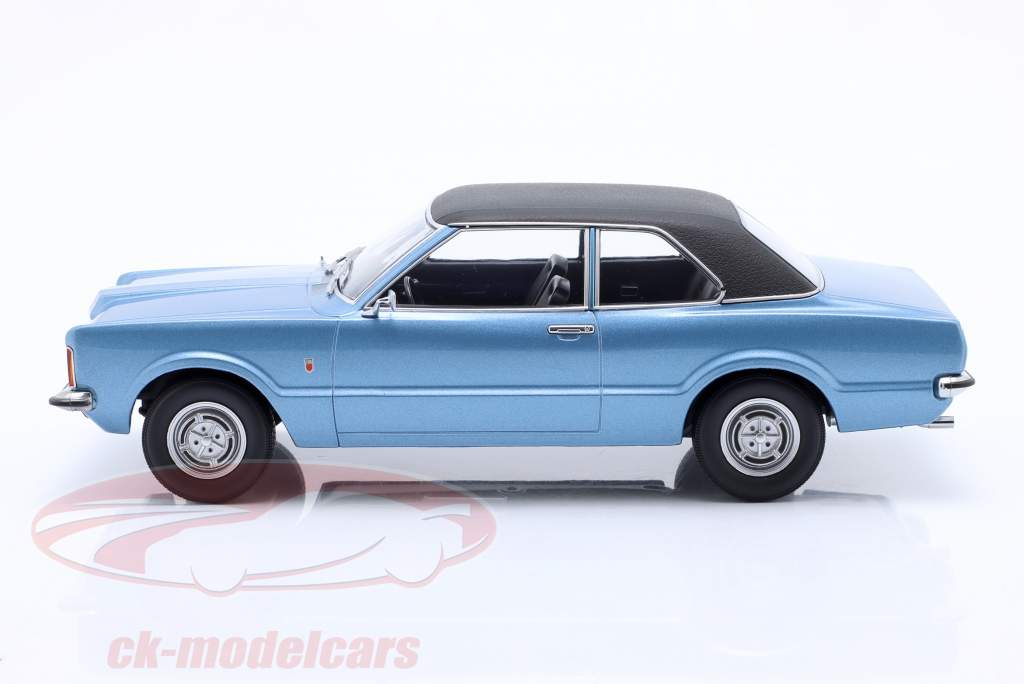 Ford Taunus GT Limousine Byggeår 1971 blå metallisk / Mat sort 1:18 KK-Scale