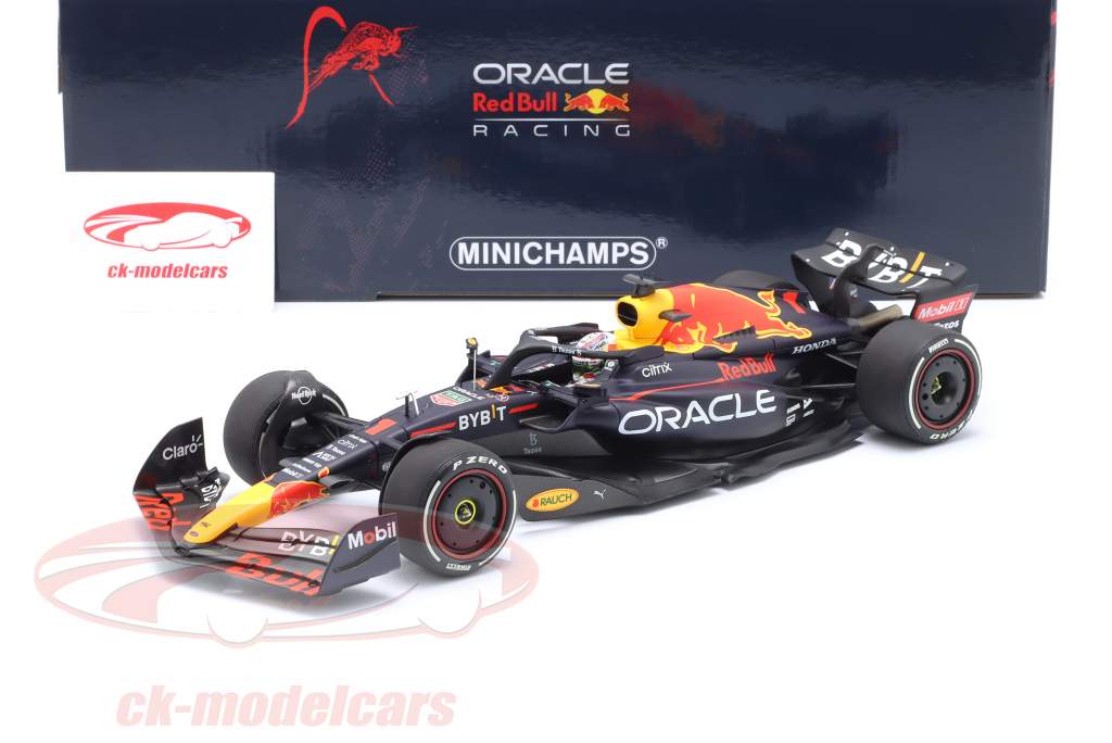 M. Verstappen Red Bull RB18 #1 vinder USA GP formel 1 Verdensmester 2022 1:18 Minichamps