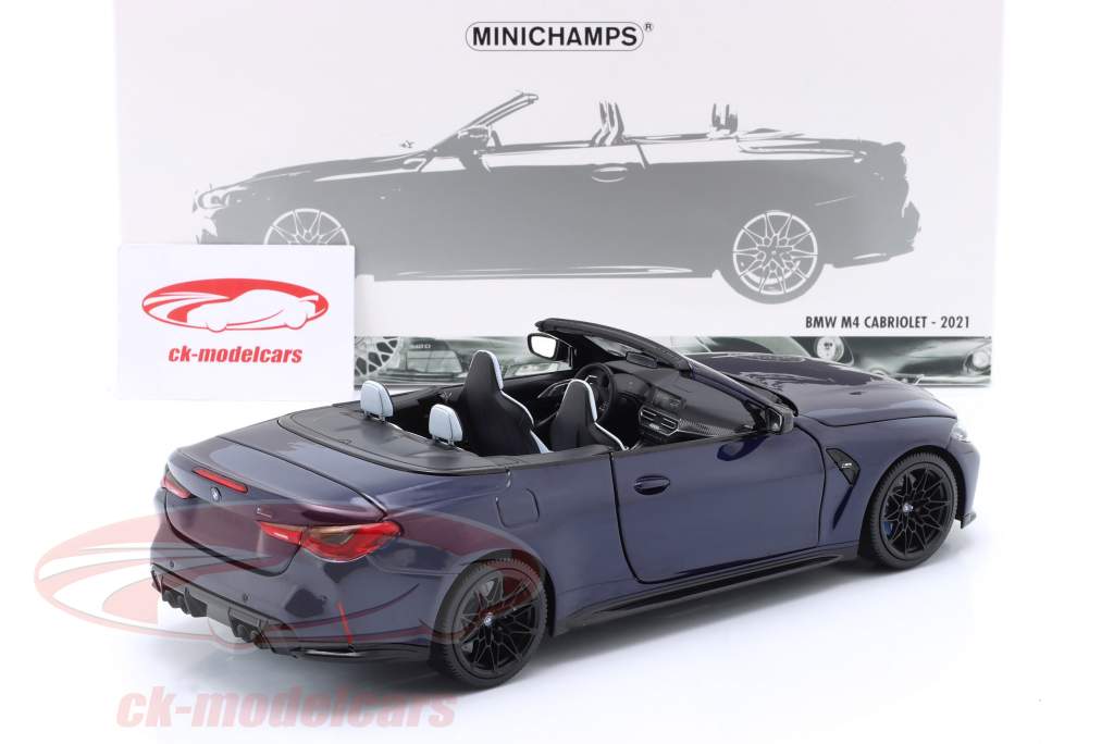 Minichamps 1:18 BMW M4 カブリオレ (G83) 建設年 2021 濃紺