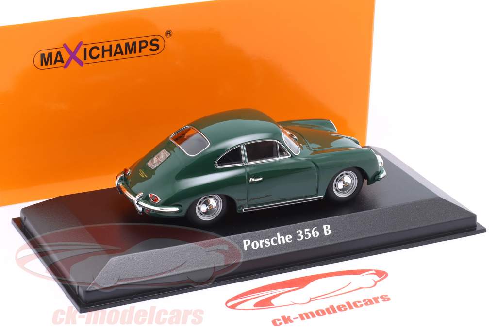 Porsche 356B Coupe Bouwjaar 1961 donkergroen 1:43 Minichamps