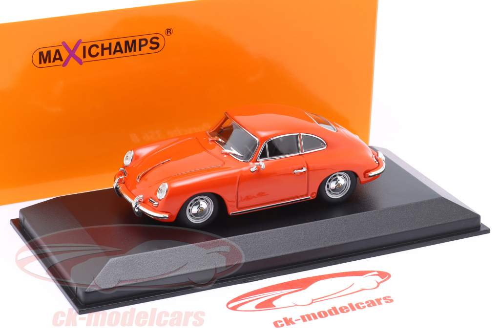 Porsche 356B Coupe Ano de construção 1961 laranja 1:43 Minichamps