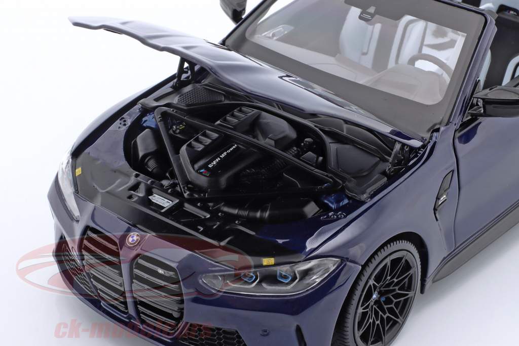 Minichamps 1:18 BMW M4 Cabriolet (G83) year 2021 dark blue 