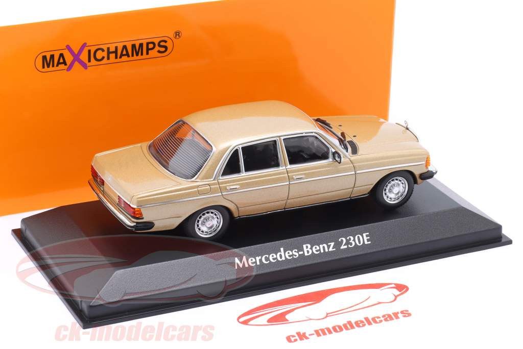 Mercedes-Benz 230E (W123) Год постройки 1982 золото металлический 1:43 Minichamps