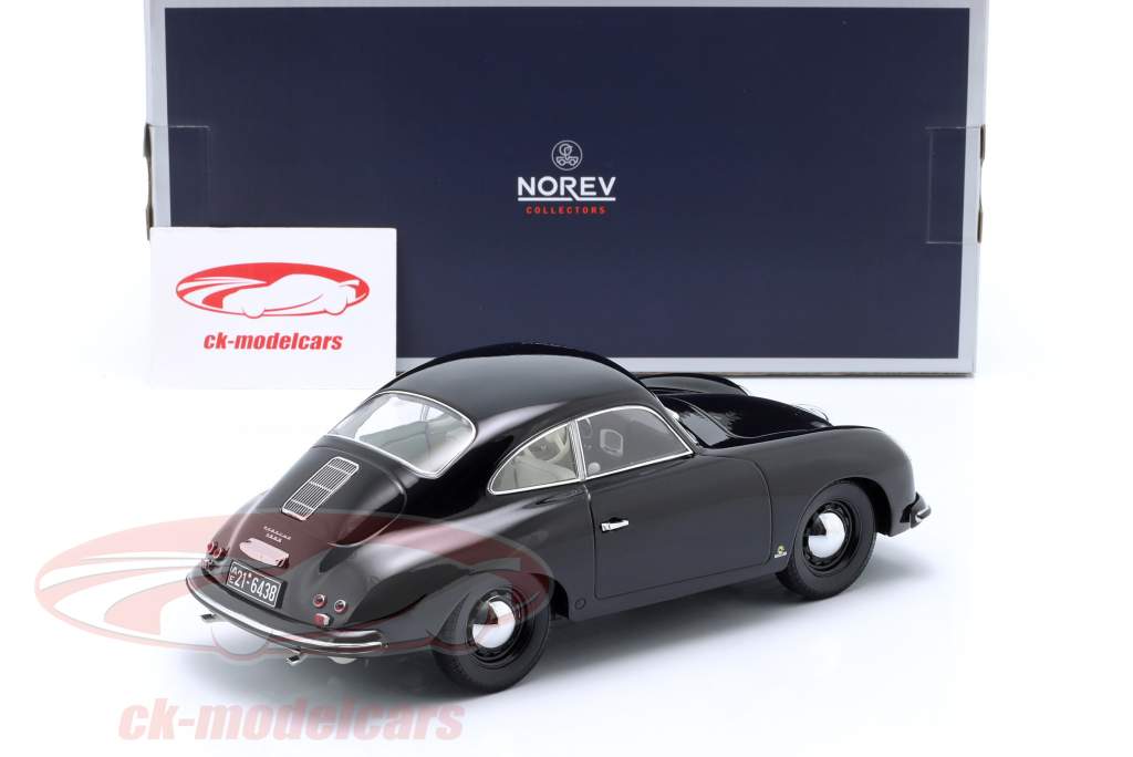 Porsche 356 Coupe Baujahr 1954 schwarz 1:18 Norev