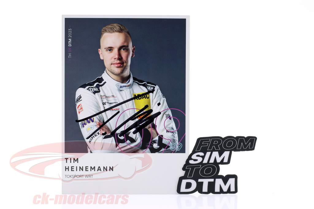 Tim Heinemann Porsche 911 GT3 R #9 DTM 2023 Toksport WRT hjelm Signature Edition 1:2