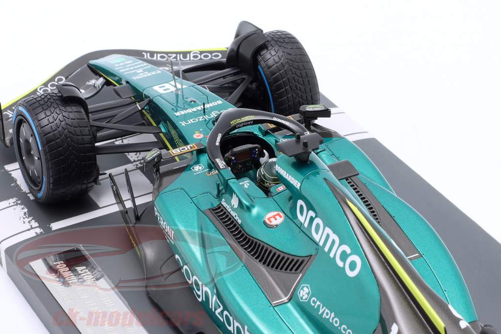 Lance Stroll Aston Martin AMR22 #18 Monaco GP fórmula 1 2022 1:18 Minicampeones