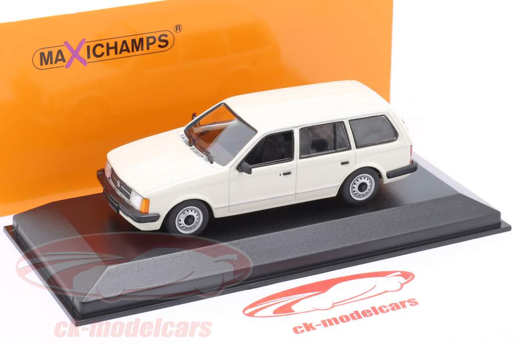 Opel Kadett D Caravan Bouwjaar 1979 wit 1:43 Minichamps