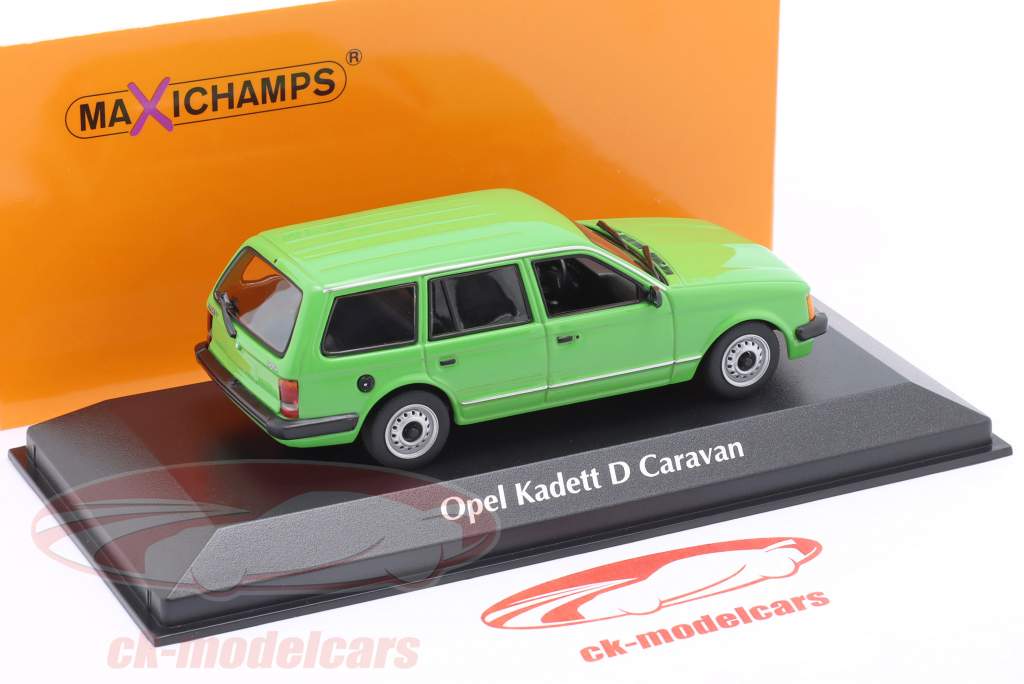 Opel Kadett D Caravan Ano de construção 1979 verde 1:43 Minichamps